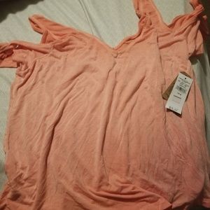 American Eagle cold shoulder top.